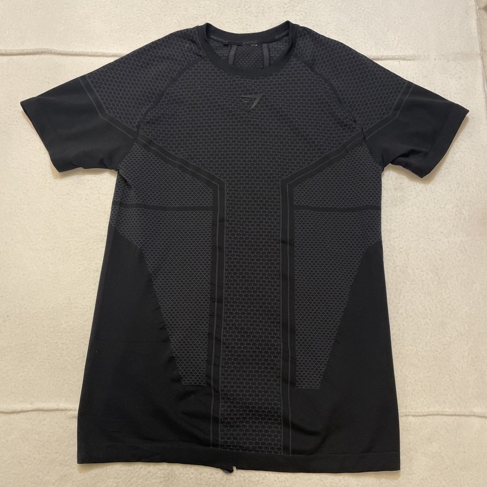 Gymshark Onyx V1 Mens Size L Black Gym Training Rare Stretch Athleisure